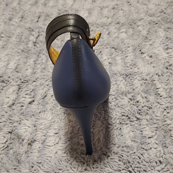 Coach Black and Blue Heels - Picture 11 of 14
